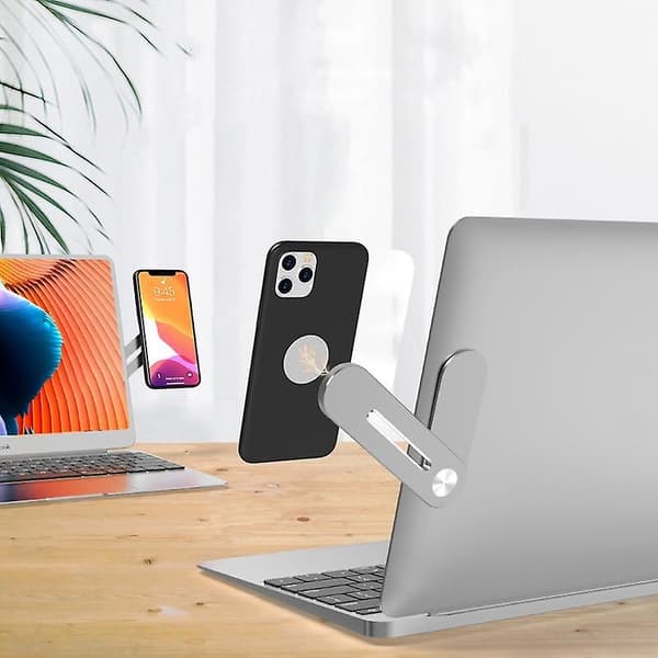 Justerbar Universell Mobilhållare för Laptop Silver 1-Pack