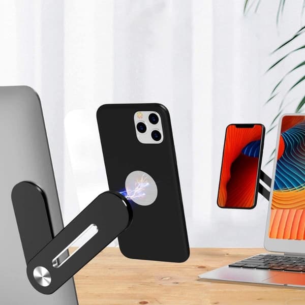 Adjustable Universal Mobile Holder for Laptop Black