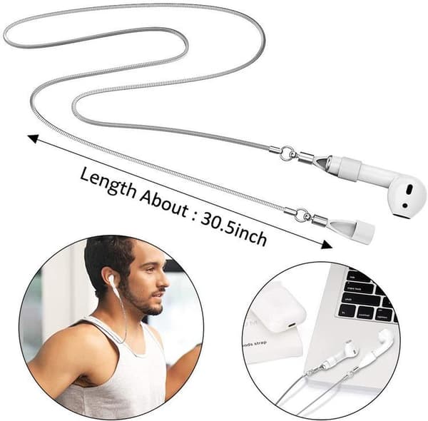 Airpods Metall Halsbandskedja - Silver