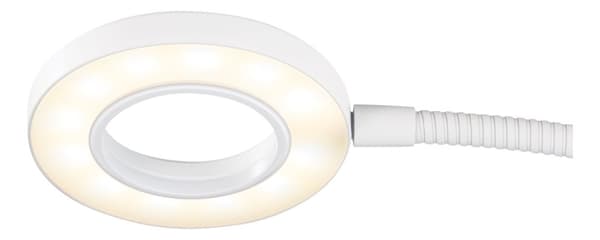 DELTACO 3-IN-1 Selfie Ring Lampa med smartphone och mikrofonhållare, v