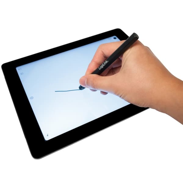 LogiLink Penna för touchscreen. Av aluminium. Svart