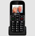Miniatyrbild 1 av 2: Senior / Pensionär mobiltelefon med tydliga knappar och lång batteritid, SOS-knapp
