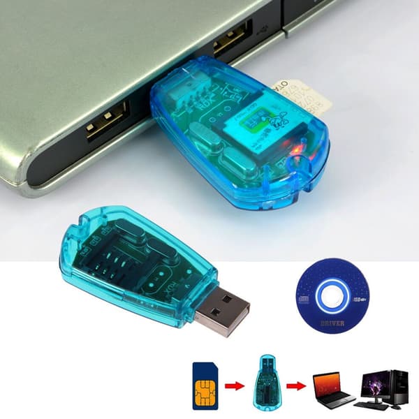 SIM-kortläsare med Backup, USB, GSM/CDMA/WCDMA