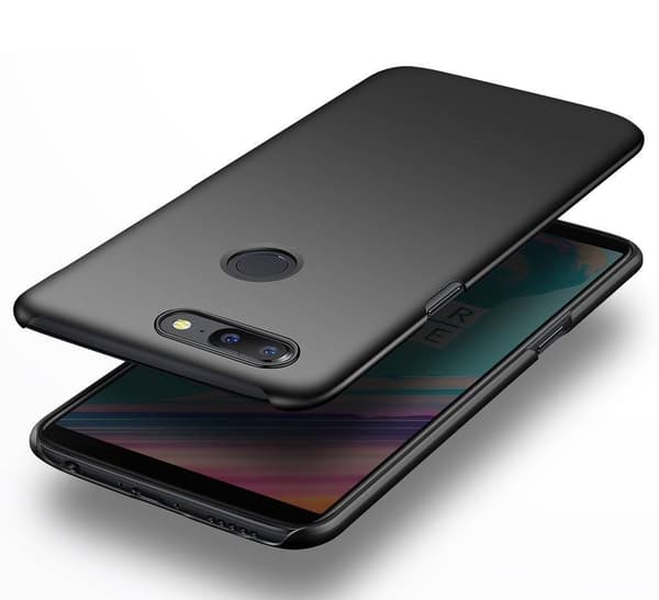 Superslimmat hårt skal för OnePlus 5T, 0,8 mm tjockt - Svart