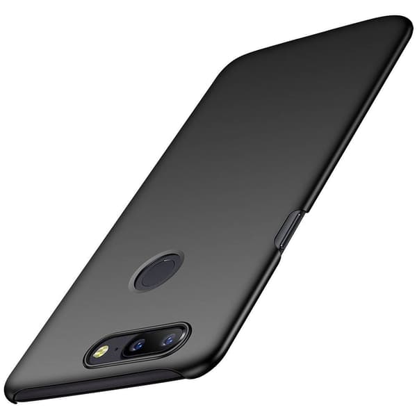 Superslimmat hårt skal för OnePlus 5T, 0,8 mm tjockt - Svart