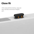 Miniatyrbild 3 av 3: Dammplugg Silikon USB-C 3-pack Vit