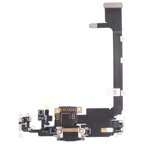 Laddningskontakt för iPhone 11 pro max, Laddningskontakt flexkabel, Svart