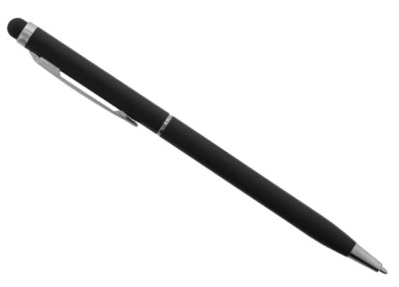 Touchscreen-pen og kuglepen, 2 i 1, sort
