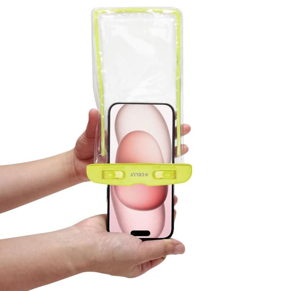 Celly Splashbag Vattentät bag IPX8 max 6,5" Grön