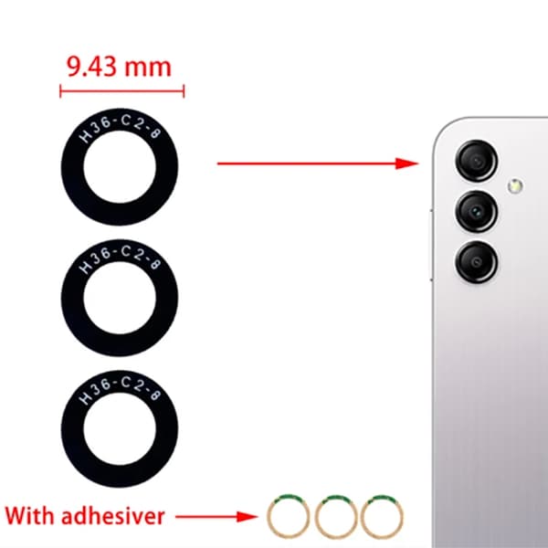 Samsung Galaxy A14 4G/5G Bakre Kamerafälglins Reservdel
