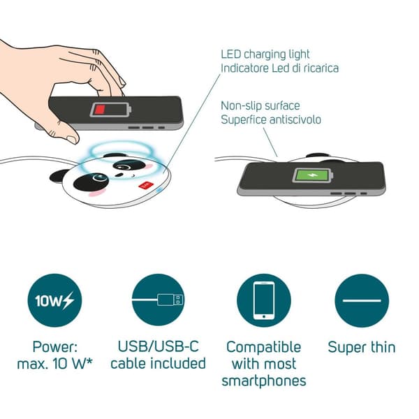 Superfast, Wireless Charger - Panda