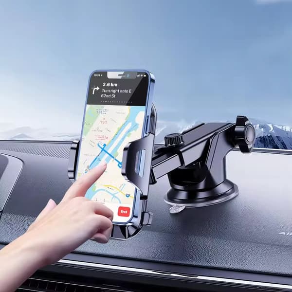 Universal Car Phone Holder – Suction Cup Mount for Windshield, Dashboard & Air Vent – ​​Adjustable 360° Smartphone Holder