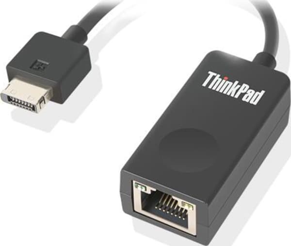 Lenovo ThinkPad Ethernet Extension Adapter Gen 2 - Nätverksadapterkabel - RJ-45 (hona) till Lenovo Ethernet förlängningssladd (hane) - 8 cm - för Thi