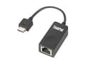 Miniatyrbild 1 av 5: Lenovo ThinkPad Ethernet Extension Adapter Gen 2 - Nätverksadapterkabel - RJ-45 (hona) till Lenovo Ethernet förlängningssladd (hane) - 8 cm - för Thi