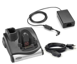 Zebra Single Slot Cradle Kit - Dokkingstasjon - RS-232 / USB - USA - for Zebra MC9090-G, MC9090-K, MC9090-S, MC909X-K, MC909X-S, MC9190-G, MC92N0, MC