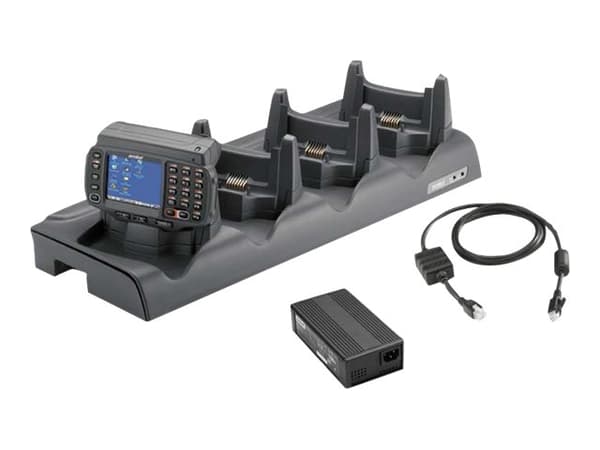 Zebra 4-Slot Ethernet Charge Cradle Kit Svart
