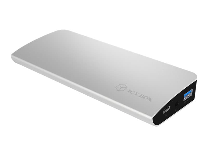 RaidSonic ICY BOX IB-DK2303-C - Dokkingstasjon - USB-C - VGA, HDMI, DP - GigE