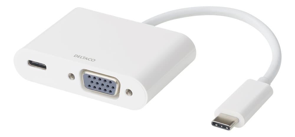 DELTACO TYPE C TO VGA+PD 60W