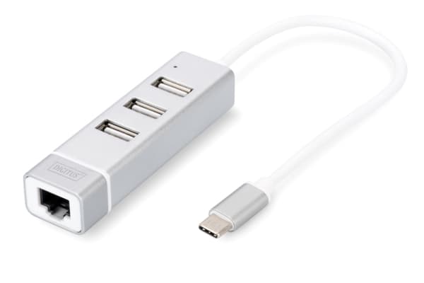 DIGITUS DA-70253 - USB-C telakointiasema - 100Mb LAN
