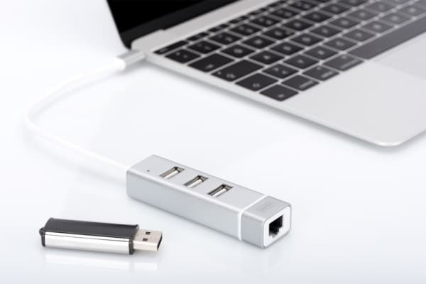DIGITUS DA-70253 - USB-C telakointiasema - 100Mb LAN