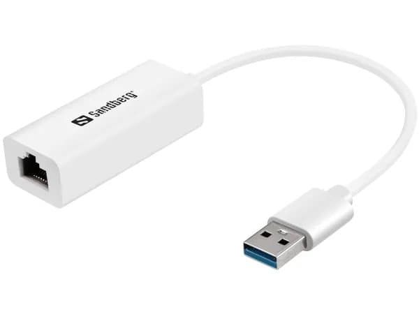 Sandberg USB 3.0 Gigabit Network Adapter - Nätverksadapter - USB 3.0 - Gigabit Ethernet