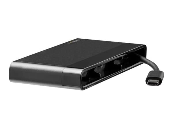 StarTech.com USB C moniporttisovitin HDMI:llä, VGA:lla, Gigabit Ethernetillä ja USB 3.0:lla, USB C:stä 4K HDMI tai 1080p VGA näyttöön Mini Dock Hub,
