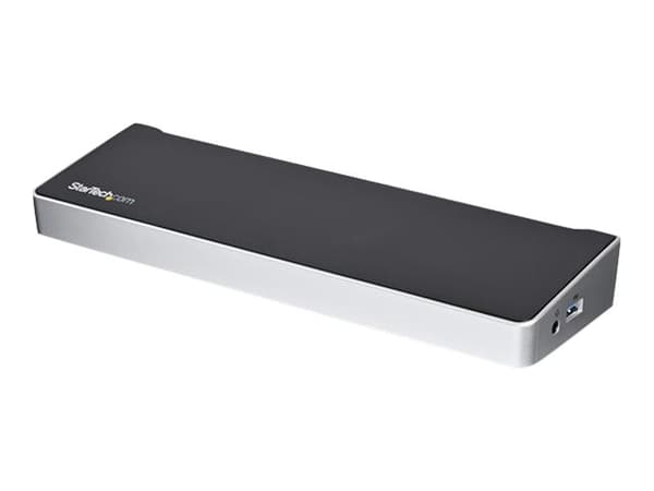 StarTech.com USB-C Dock, 4K Triple Monitor USB Type-C Docking Station with Dual DisplayPort & HDMI, 100W Power Delivery + Charging, USB 3.0/3.1 Gen 1