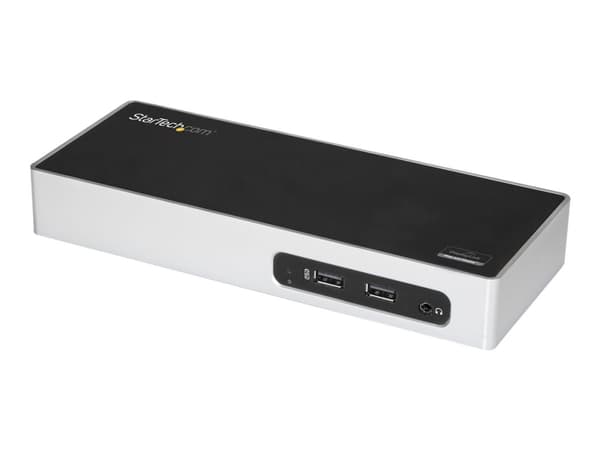 StarTech.com USB 3.0 Docking Station, Dual Monitor Laptop Docking Station with HDMI & DVI/VGA Video, 6-port USB 3.1 Gen 1 5Gbps Hub, GbE, Audio, Univ