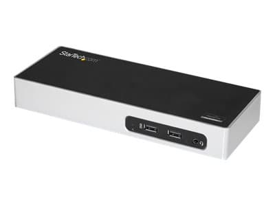 StarTech.com USB 3.0 Docking Station, Dual Monitor Laptop Docking Station with HDMI & DVI/VGA Video, 6-port USB 3.1 Gen 1 5Gbps Hub, GbE, Audio, Univ
