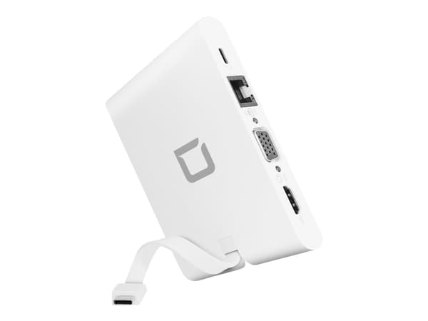 DICOTA USB-C Portable Docking 9-in-1 with HDMI - Dockningsstation - USB-C - VGA, HDMI