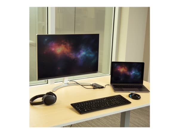 StarTech.com USB C Multiport Adapter - Kannettava USB-C-telakka 4K HDMI:hen, 2-pt USB 3.0 -keskukseen, SD/SDHC, GbE, 60W PD Pass-Through - USB Type-C