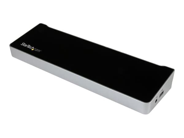 StarTech.com DK30CH2DPPDU laptop-dokkingstasjon og portreplikator Koblet med ledninger (ikke trådløs) USB 3.2 Gen 1 (3.1 Gen 1) Type-C Sort, Sølv