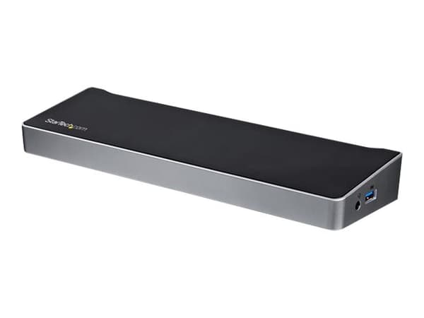 StarTech.com Triple Monitor USB 3.0 Laptop Docking Station - 4K HDMI, 2x DisplayPort - Universal USB Dock for Windows & Mac OS (10.14 & Above) (USB3D