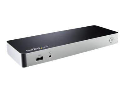 StarTech.com Dual Monitor USB C -telakointiasema 60W virransyötöllä Windows-kannettaville, USB C HDMI / DVI telakka, USB 3.1 Gen 1 Type C telakka lat