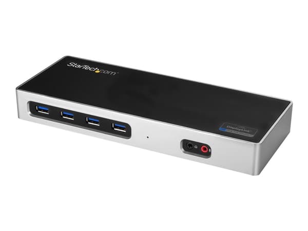 StarTech.com DK30A2DH kannettavien tietokoneiden telakka ja porttitoistin Langallinen USB 3.2 Gen 1 (3.1 Gen 1) Type-C Musta, Hopea