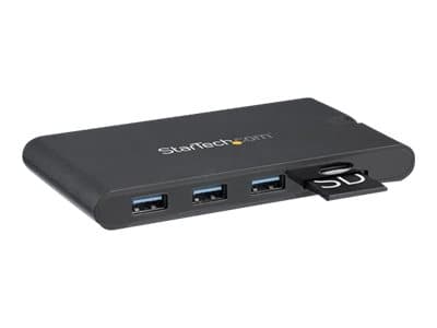 StarTech.com USB C Multiport Adapter, USB Type-C Mini Dock HDMI 4K tai 1080p VGA videolla, 100W PD Passthrough, 3x USB 3.0, Gigabit Ethernet, SD &