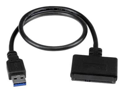 StarTech.com SATA-USB-kaapeli - USB 3.0 - 2,5" SATA III -kiintolevysovitin - Ulkoinen muunnin SSD/HDD-tiedonsiirtoon (USB3S2SAT3CB) - Lagringskontrol