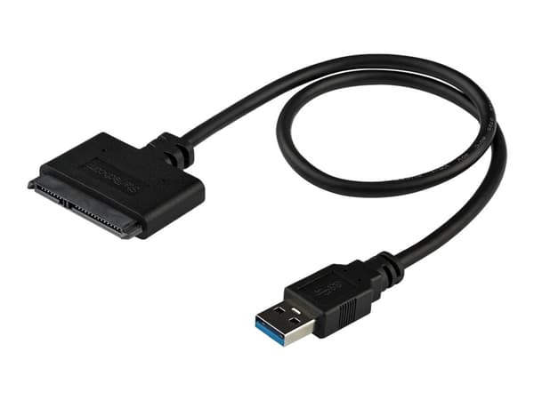 StarTech.com SATA-USB-kaapeli - USB 3.0 - 2,5" SATA III -kiintolevysovitin - Ulkoinen muunnin SSD/HDD-tiedonsiirtoon (USB3S2SAT3CB) - Lagringskontrol