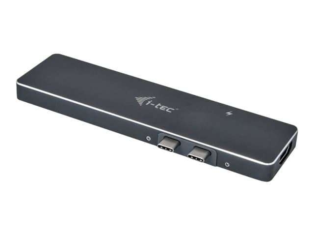 i-Tec USB-C Metal Docking Station with Power Delivery - Dokkingstasjon - USB-C 3.1 - HDMI - for Apple MacBook Pro with Touch Bar (I slutten av 2016)