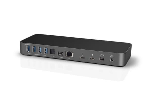 OWC Thunderbolt 3 Dock - Dokkingstasjon - Thunderbolt 3 - Mini DP - 1GbE - 85 watt