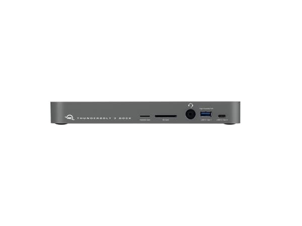 OWC Thunderbolt 3 Dock - Dokkingstasjon - Thunderbolt 3 - Mini DP - 1GbE - 85 watt