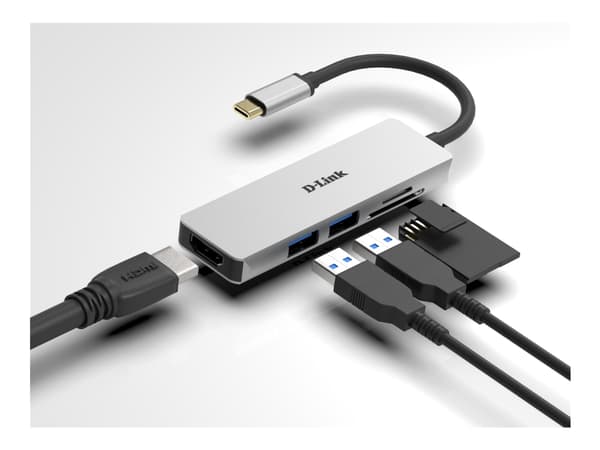 D-Link DUB-M530 - Telakointiasema - USB-C / Thunderbolt 3 - HDMI