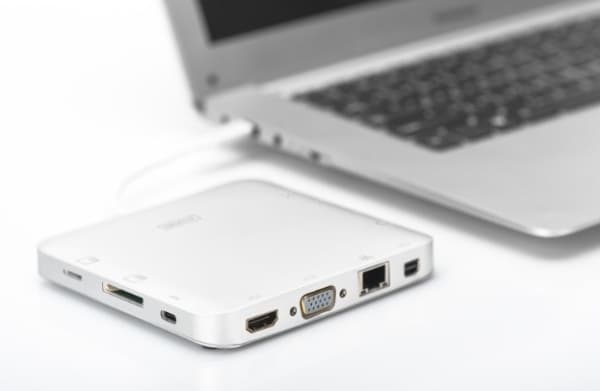 DIGITUS DA-70863 - Telakointiasema - USB-C - VGA, Mini DP - GigE
