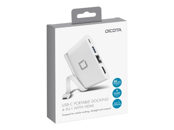 Dicota D31730, 100 W, 10,100,1000 Mbit/s, Valkoinen, 90 mm, 60 mm, 15,7 mm