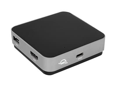 OWC USB-C Travel Dock, Langallinen, USB 3.2 Gen 1 (3.1 Gen 1) Type-C, Harmaa, Space Gray, SD, SDHC, SDXC, CE, FCC