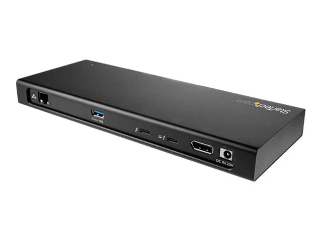 StarTech.com Thunderbolt 3 Dock - Dual Monitor 4K 60Hz Docking Station w/ DisplayPort - PCIe M.2 NVMe SSD Enclosure, SD 4.0, USB, 85W PD (TB3DK2DPM2)