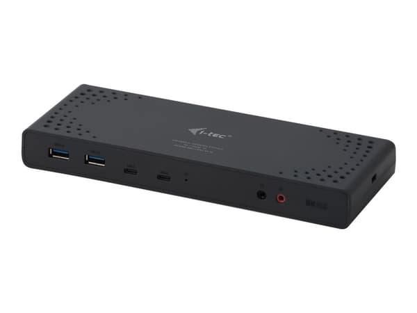 i-Tec USB 3.0 / USB-C Dual Display Docking Station + Power Delivery - Dockningsstation - USB-C 3.1 / Thunderbolt 3 - 2 x HDMI, 2 x DP - 1GbE - Europa