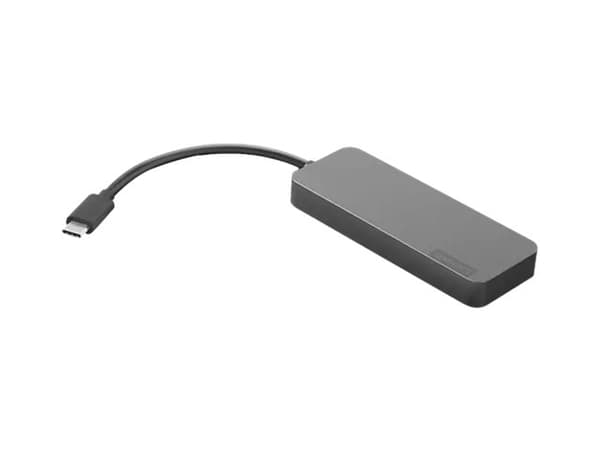 Lenovo USB-C to 4 Port USB-A Hub - Hubb - 4 x SuperSpeed USB 3.0 + 1 x USB-C - skrivbordsmodell