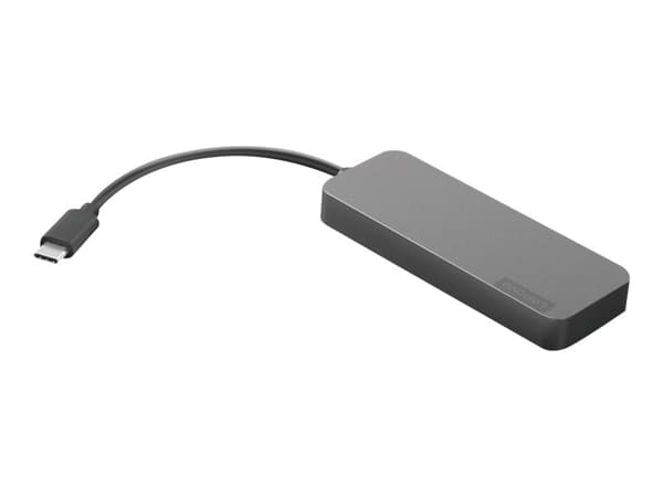 Lenovo USB-C to 4 Port USB-A Hub - Hubb - 4 x SuperSpeed USB 3.0 + 1 x USB-C - skrivbordsmodell