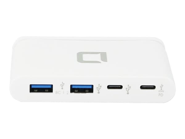 DICOTA USB-C Portable Hub 4-in-1 - Hub - 2 x USB-C + 2 x SuperSpeed USB - skrivbord